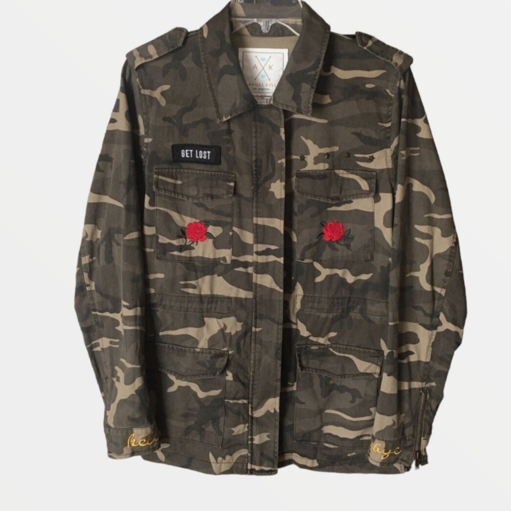Angel Kiss Camo Jacket Size Medium
